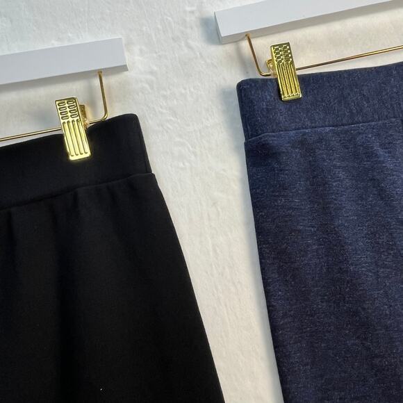 Lot of 2 INC Int Concepts Black & Blue Stretch Dress Pants Front Seam Size 6 - Picture 7 of 11